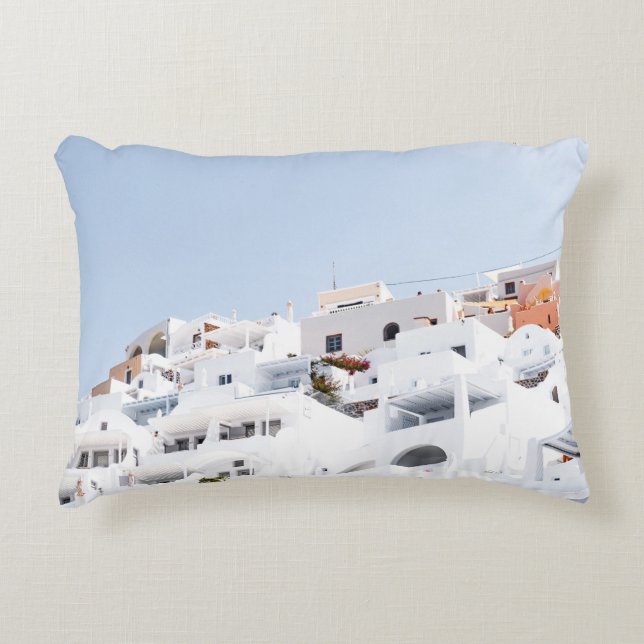 Santorini, greece decorative cushion (Front)