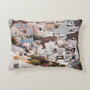 SANTORINI GREECE DECORATIVE CUSHION