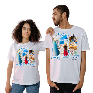 Santorini Greece Family Vacation Summer Holiday T-Shirt