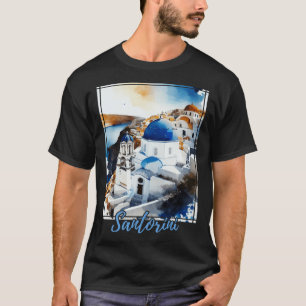 Santorini Greece Greek Island Vacation T-Shirt
