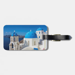 Santorini Greece Luggage Tag