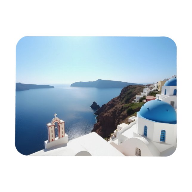 Santorini Greece Magnet (Horizontal)