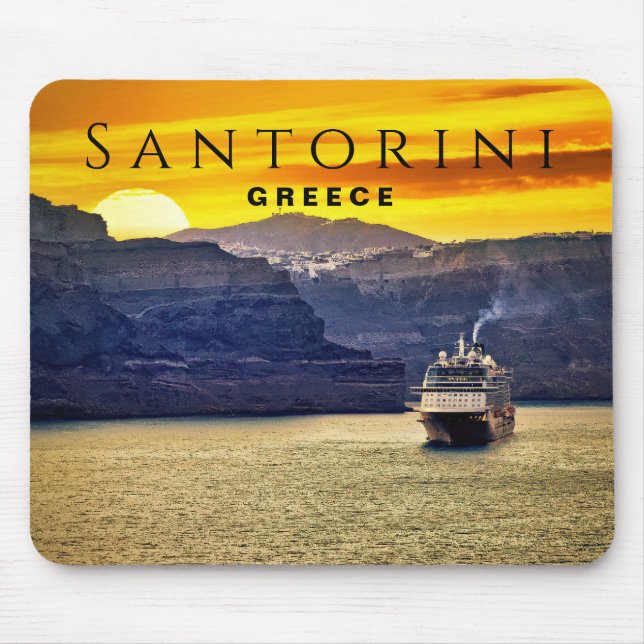 Santorini, Greece Mouse Mat (Front)
