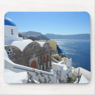 Santorini, Greece Mouse Mat