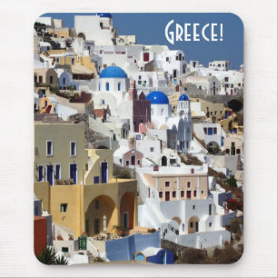 Santorini, Greece Mouse Mat