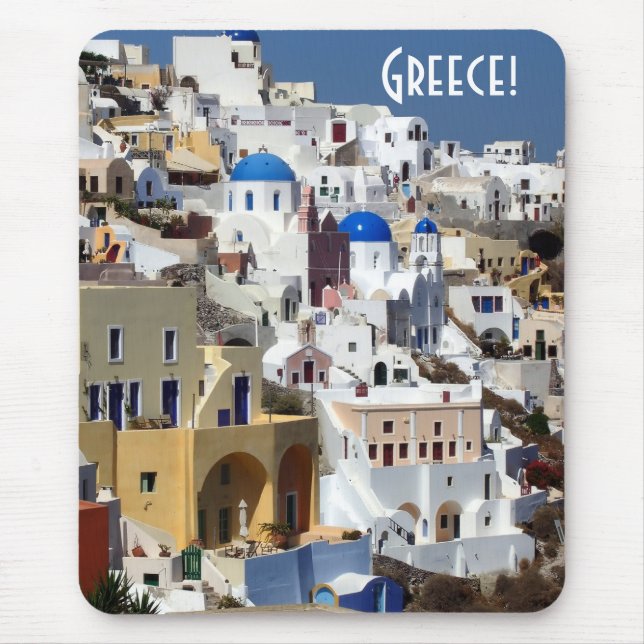 Santorini, Greece Mouse Mat (Front)