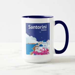 Santorini Greece Mug