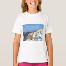 Santorini, Greece, Oia, Girls T-shirt
