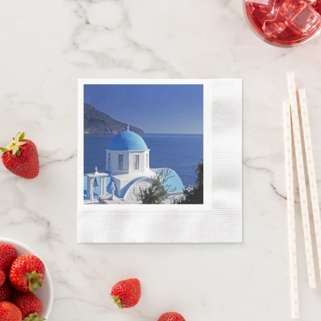 Santorini Greece Paper Napkin (Insitu)