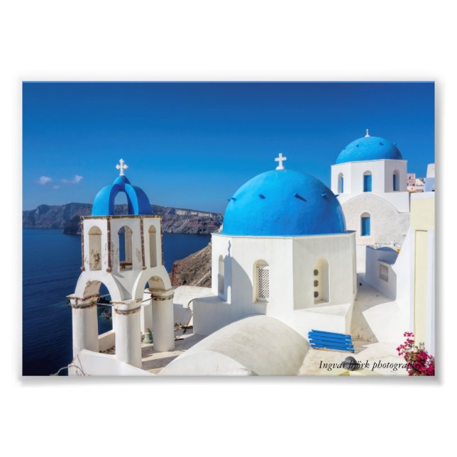 Santorini, Greece Photo Print (Front)