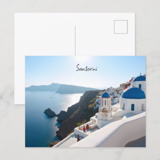Santorini Greece Postcard