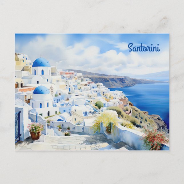 Santorini Greece Postcard (Front)