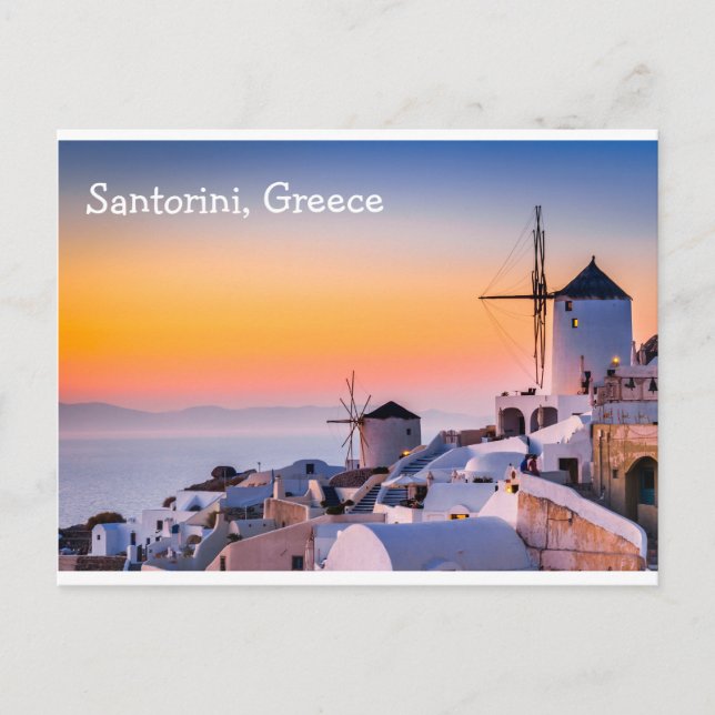 Santorini Greece Postcard (Front)