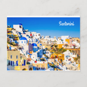 Santorini Greece Postcard