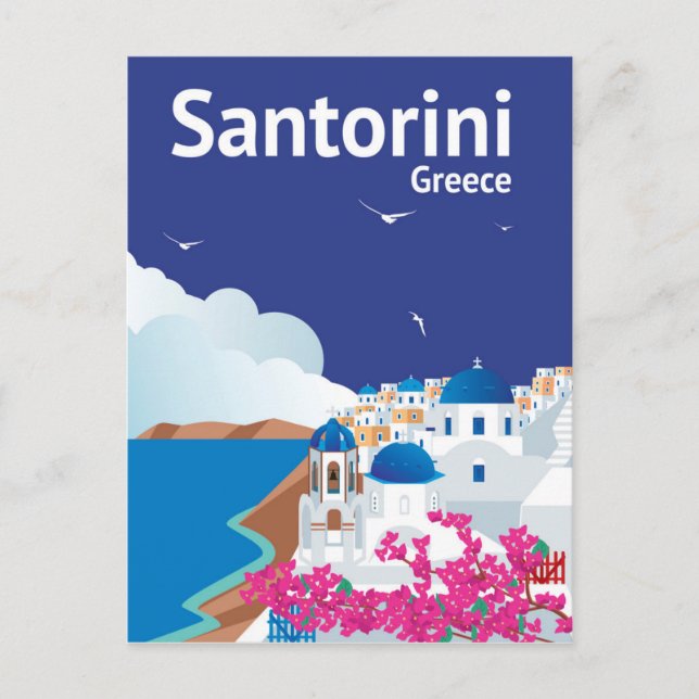 Santorini Greece Postcard (Front)