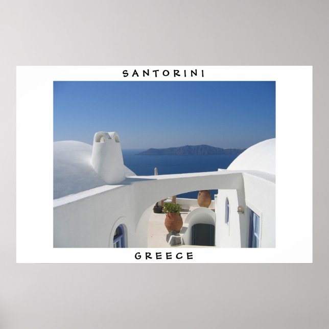 Santorini, Greece Poster (Front)