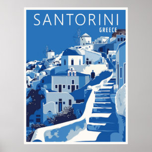 Santorini Greece Poster