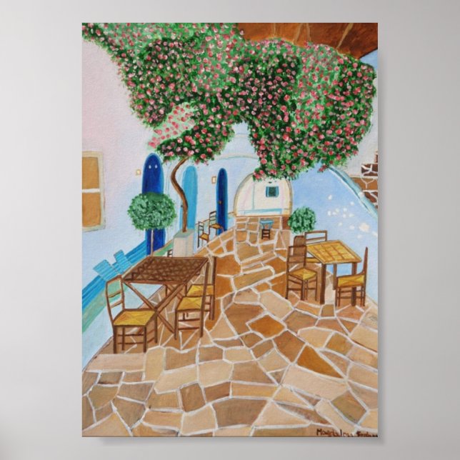 Santorini Greece Poster (Front)