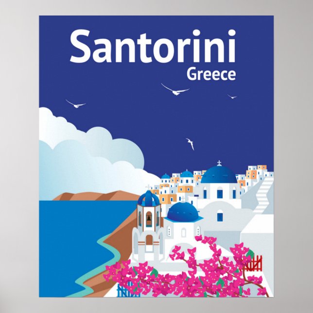 Santorini Greece Poster (Front)