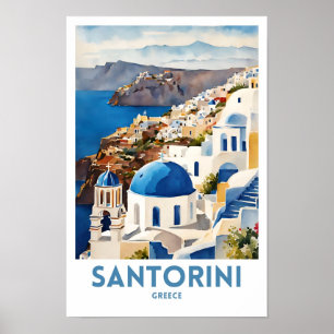 Santorini Greece Poster