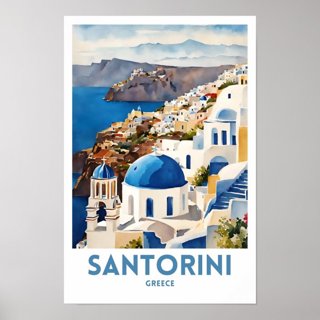 Santorini Greece Poster (Front)