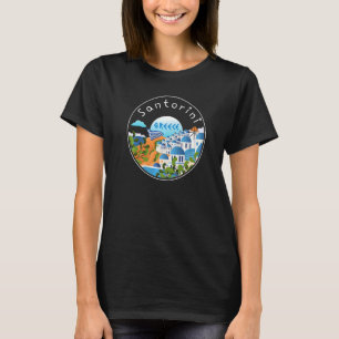 Santorini Greece Souvenir  3 T-Shirt