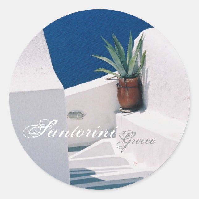 Santorini, Greece Sticker (Front)