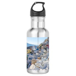Santorini Greece -  sunny-summer day in Santorini 532 Ml Water Bottle
