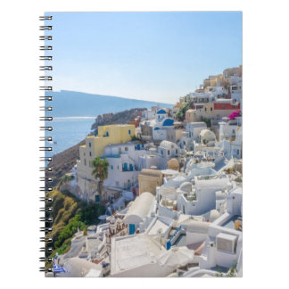 Santorini Greece -  sunny-summer day in Santorini Notebook