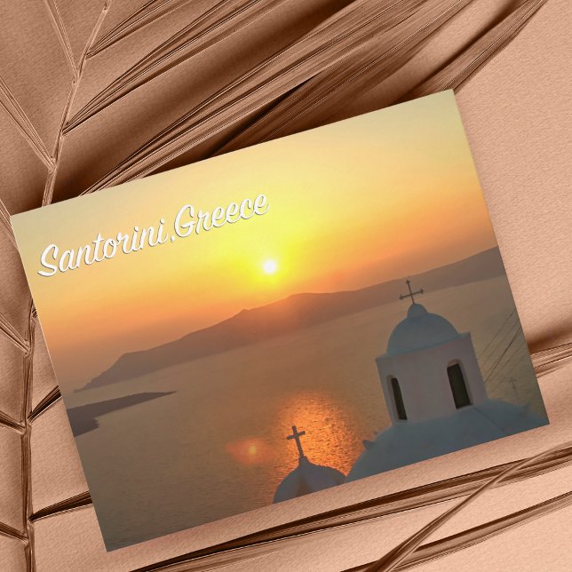 Santorini, Greece Sunset Postcard (Creator Uploaded)