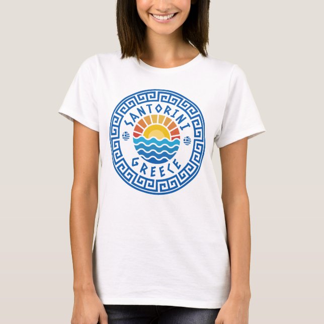 Santorini, Greece - Sunshine And Sea Women's T-Shirt (Front)