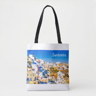 Santorini Greece Tote Bag
