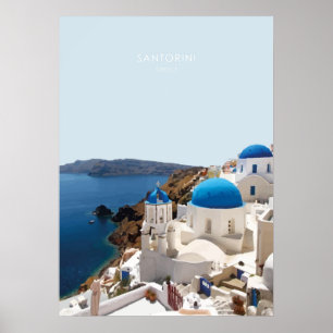 Santorini, Greece Travel Artwork Poster