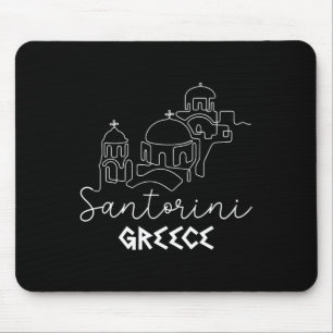 Santorini Greece Travel Destination Summer Family Mouse Mat