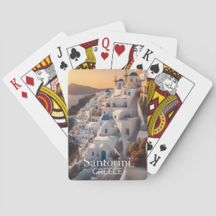 Santorini, Greece: Unforgettable Vacation Paradise Playing Cards