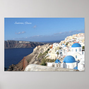 Santorini, Greece, Village of Oia, Photography Poster