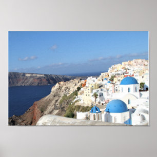 Santorini, Greece, Village of Oia, photography, Poster