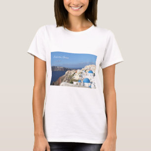 Santorini, Greece, Village of Oia, Photography T-Shirt