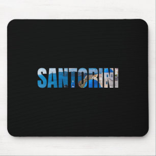 Santorini Greek Island Aegean Sea Greece Vacation Mouse Mat