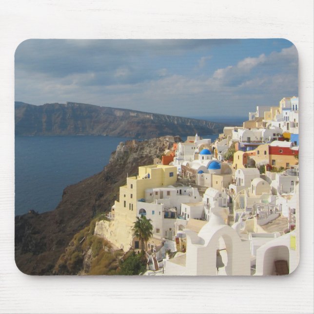Santorini in the Afternoon Sun Mouse Mat (Front)