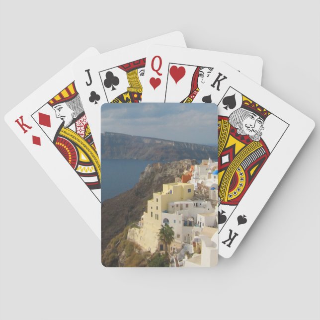 Santorini in the Afternoon Sun Playing Cards (Back)