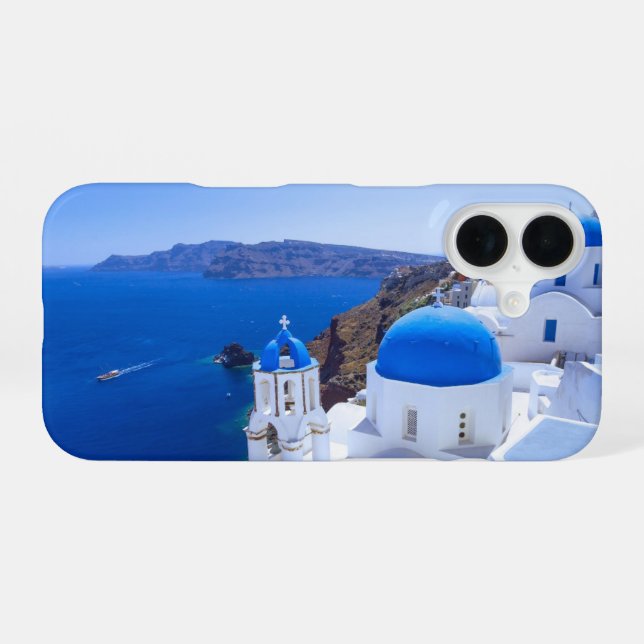 Santorini iPhone 16 Case (Back Horizontal)