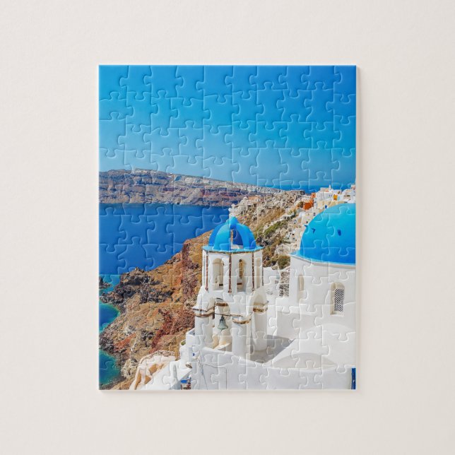 Santorini Island - Caldera, Greece Jigsaw Puzzle (Vertical)