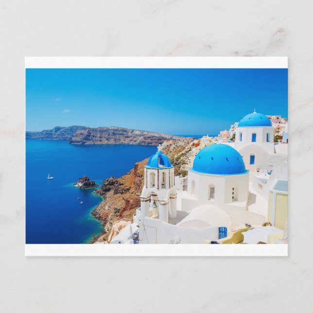 Santorini Island - Caldera, Greece Postcard (Front)