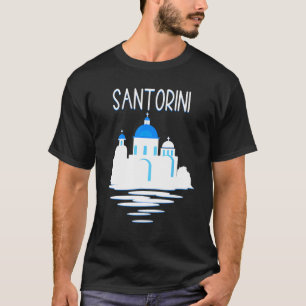 Santorini Island Greece Ellada Vertical Greek Isl T-Shirt