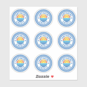 Santorini Island, Greece Multiple Pack Sticker