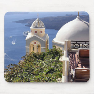 Santorini island mouse mat