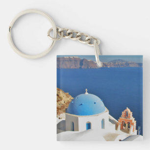 Santorini Keychain