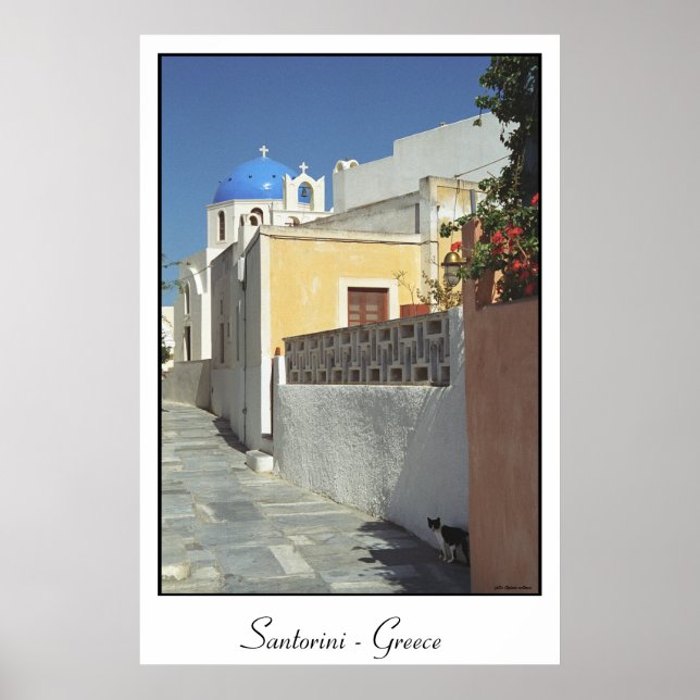 Santorini kitty poster (Front)