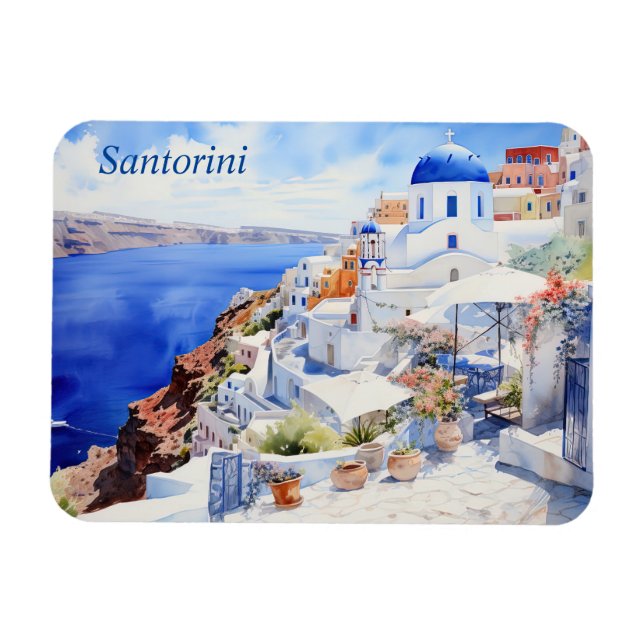 Santorini Magnet (Horizontal)
